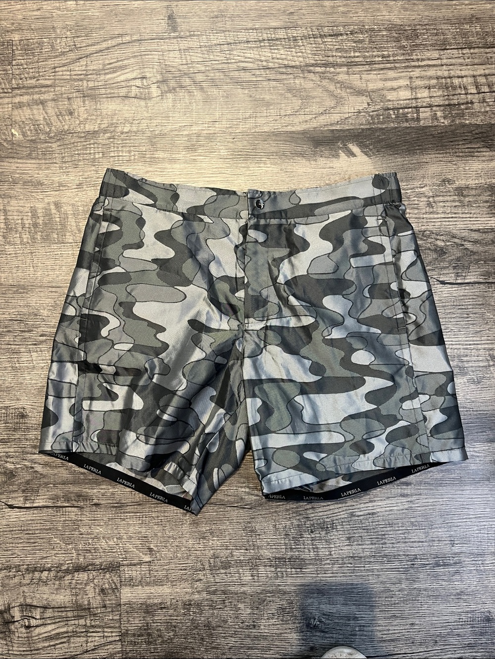 La Perla Gray Camo Men’s Swim Trunks